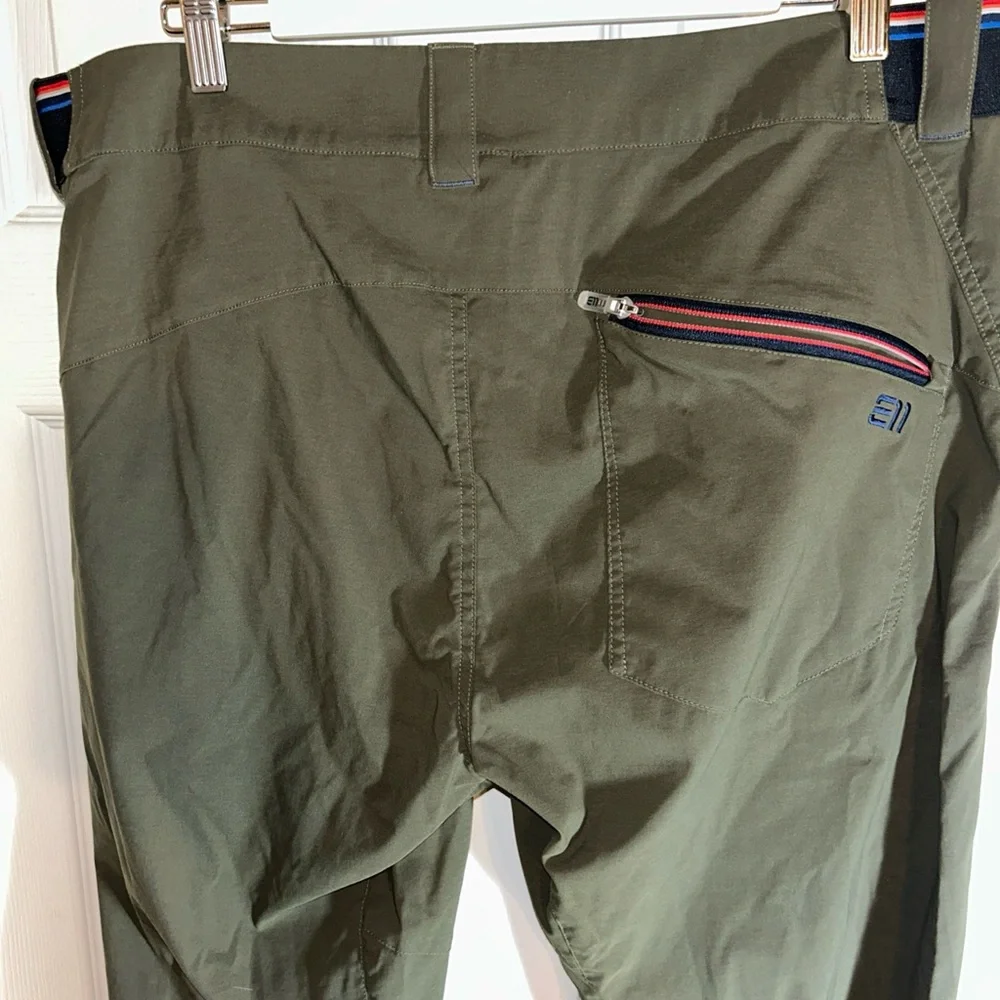 E11 State of Elevenate Vagabond Pants Mens L 34x32 Green Hiking Outdoor Camping